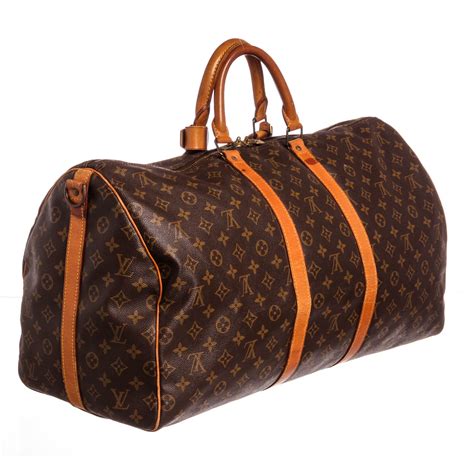 gray louis vuitton duffle bag|Keepall Bandoulière 55 Duffle Father's Day Gift .